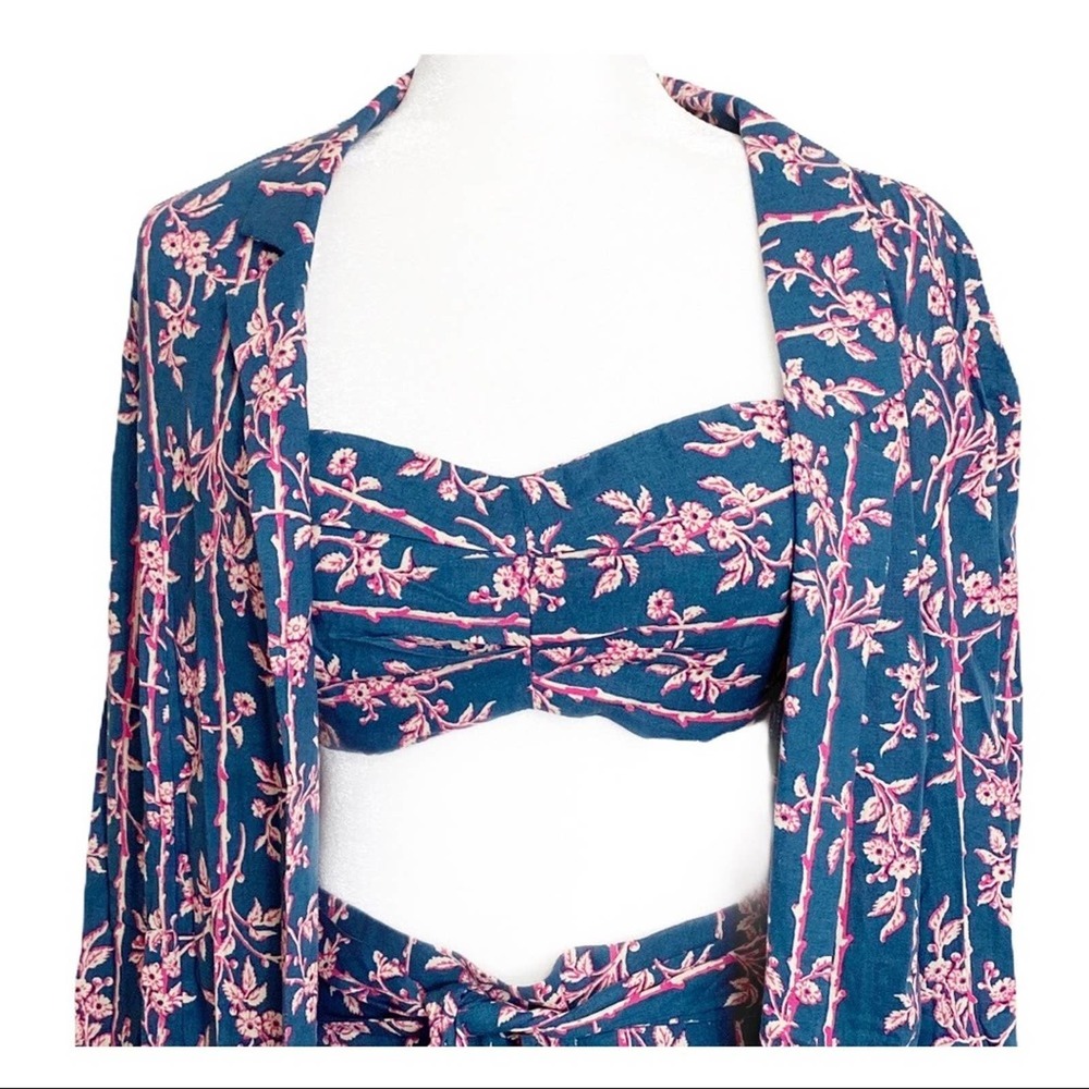 Free People Poolside Three-Piece Set Pacific Ocean - Picture 4 of 10